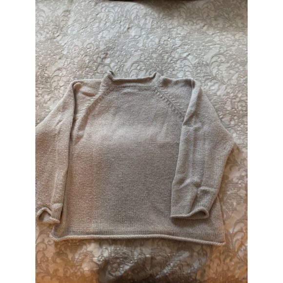Mexicali Blues Alpaca Sweater, size L, oatmeal color. Made in Peru. - Picture 1 of 4